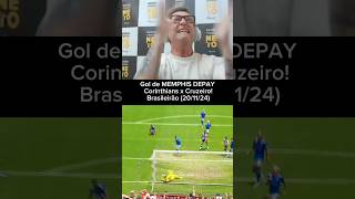 Craque neto reage ao gol do memphis depay em cruzeiro x corinthians timão time do povo coringão puma [upl. by Neirb90]