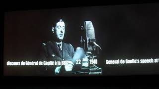 historical video shown at Caen Memorial Museum located in Caen France  March 2018 [upl. by Leontina]