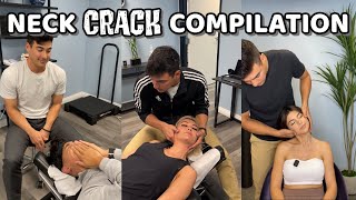 6 MINUTES OF NECK CRACKS ASMR  Dr Tyler the Chiropractor Best of TikTok Compilation [upl. by Wiseman]