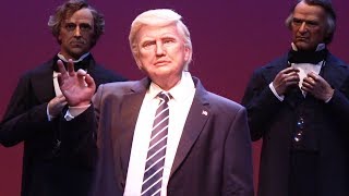 Donald Trump AudioAnimatronic Now in Hall of Presidents at Magic Kingdom Walt Disney World [upl. by Bret670]