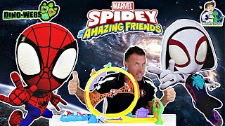 MARVEL Spidey and his Amazing Friends 360 Super Loop Dino Webs Amazing Metals [upl. by Anahcra]