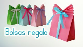 Bolsas de papel para regalo fáciles de hacer  Innova Manualidades [upl. by Cattan221]