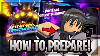 NEW Portals amp Features How To Prepare For Update 4 On Anime Defenders [upl. by Aekin]