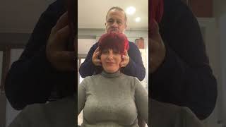 RENKLENDİRME amp KESİM ÇALIŞMASI 🎨💇🏻‍♀️ [upl. by Atteloj444]