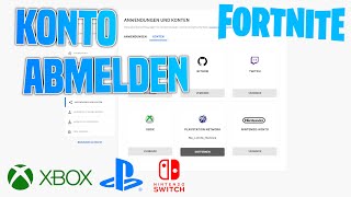 Fortnite ACCOUNT abmeldenausloggen amp Konto wechseln PS Xbox Switch  SABO [upl. by Giarg]