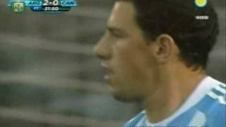 2010 Argentina 50 Canada  2° gol Maxi Rodriguez relato Osvaldo Wehbe [upl. by Oleic]