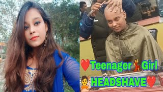 Patna Girl👸Getting Head Shave For New Look❤️Hair❗ Donation For Mata Rani🌹❗KiranShreeKashishVlogs [upl. by Akimet]