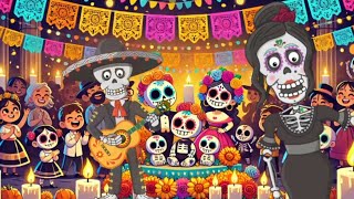 quotCalaveritas y Alegríaquot  Día de los Muertos Song  Cartoon La Catrina amp El Mariachi Perform [upl. by Huoh]