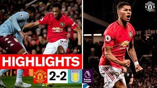 Highlights  Manchester United 22 Aston Villa  201920 Premier League [upl. by Jeniece]