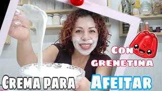 CÓMO HACER CREMA DE AFEITAR casera súper Suave 👌 Metodo Facil [upl. by Nowujalo259]