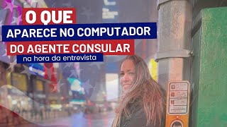 O que agente consular vê no computador vistoamericano2024 vistoamericano vistoeua [upl. by Nuawtna]