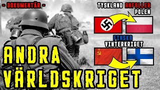 ANDRA VÄRLDSKRIGET  Tyskland anfaller Polen  Finska vinterkriget startar  Dokumentär [upl. by Drexler707]