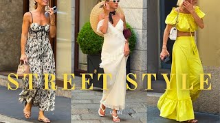 Milan’s Refined Street Style Chic and Elegant Summer Outfits•Luxurious Simplicity [upl. by Kaliope]