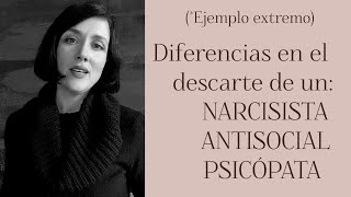 Diferencias entre un narcisista un antisocial y un psicópata en un ejemplo al terminar la relación [upl. by Mickey]