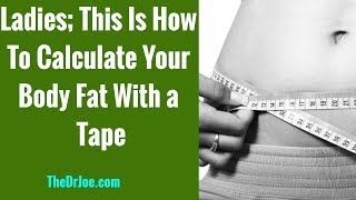 Women Body Fat Percentage Calculation Using Tape and Navy Army Formula At Home [upl. by Aihsekram309]