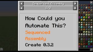 How could you Automate the Sequenced Assembly  Minecraft Create 032 [upl. by Marna]