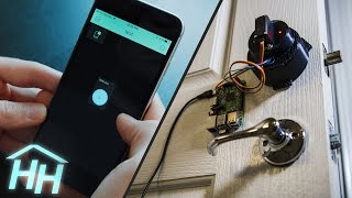 How to Make a Smartphone Connected Door Lock [upl. by Akimyt]