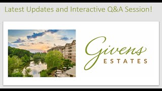 Community Updates at Givens Estates with Kirsten Cone [upl. by Bonnette]