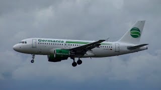 GO AROUND Germania Airbus A319 at Hamburg Airport [upl. by Chrissie]