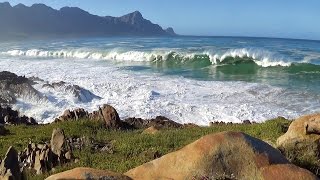 Beautiful 1hr nature scene  ocean waves crashing video  high quality stereo ocean sounds  HD [upl. by Yuzik682]