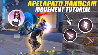 Apelapato Handcam Movement Trick Tutorial  Movement Speed Trick  Apelapato Trick  Free Fire [upl. by Eurd]