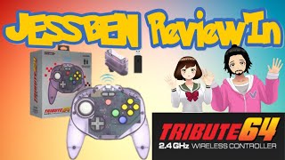 JessBen Reviewin  RetroBit Tribute 64 Wireless Controller [upl. by Claudius]