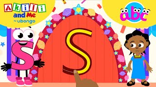 LETTER S Adventures ABC learning for toddlers  Learn and Play with Akili and Me [upl. by Nomor]