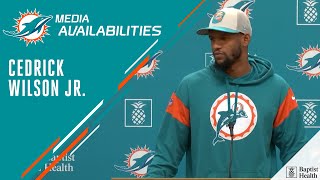 Cedrick Wilson Jr meets with the media  Miami Dolphins [upl. by Anem]