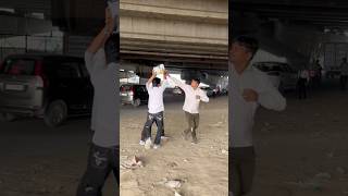 Throwing water 💦 prank 🤣 comedy treandingprank funny funnprank throwingwaterprank [upl. by Akcirehs]