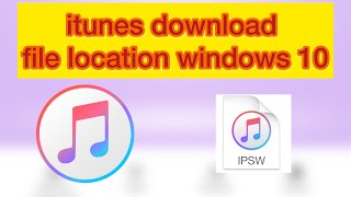 How to find file location itunes update firmware windows [upl. by Nevai]