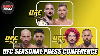 UFC Seasonal Press Conference LIVE  ESPN MMA [upl. by Avivah]