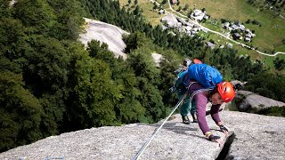 Ein Traum aus Granit Runouts in Platten und breite Risse im Val di Mello [upl. by Cinda]