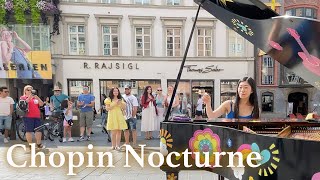 Street Piano Performance  Chopin  Nocturne in C Sharp Minor  YUKI PIANO [upl. by Annayehc]