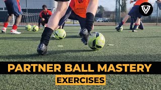 Ball Mastery Drills  2 Players  Soccer Drills [upl. by Dallis]