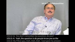 Watch MyPillow CEO Mike Lindell MELT DOWN in a 2023 Deposition for Eric Coomer Dominion Defamation [upl. by Kliman531]