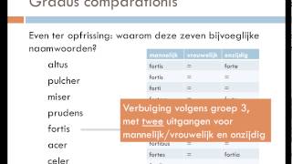 Latijn de trappen van vergelijking uitleg [upl. by Hiram]