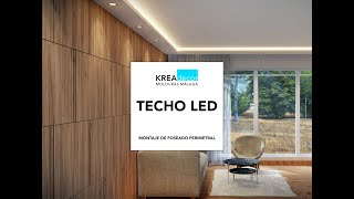 MONTAJE FOSEADO PERIMETRAL TECHO LED LUZ INDIRECTA [upl. by Eillak]