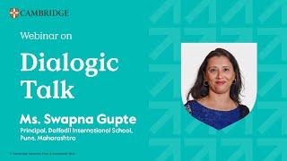 Insightful Webinar on Dialogic Talk by Ms Swapna Gupte [upl. by Dougy995]