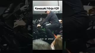 Kawasaki H2R Top Speed test 💀 shortsfeed trending automobile viralshorts shorts [upl. by Odnaloy57]