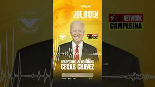 President Bidens Special Message Celebrating Cesar Chavez [upl. by Lehsar]