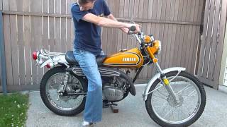 1973 Yamaha CT3 175 Enduro first start up in 30 years [upl. by Hufnagel]