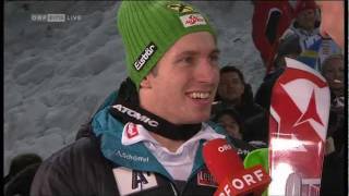 Marcel Hirscher winner Schladming 2012  the answer to unfair Ivica Kostelic [upl. by Conrad615]