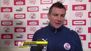 20130202 Crawley Town vs Swindon Town highlights amp clips [upl. by Erodeht592]