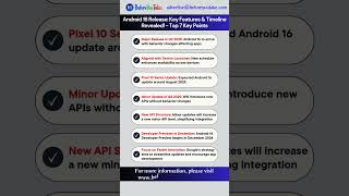 Android 16 Release Key Features amp Timeline Revealed  technews android16 android15 mobile tech [upl. by Sevart]