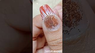 ✨ Glitter Nailart Design 💅😍 shorts jannatblogger bhootfmemailstory nailart nails naildesign [upl. by Marashio965]