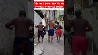 Adriano é pura simplicidade e ternura com seus amigos shorts Flamengo adrianoimperador [upl. by Gregor]