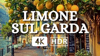 LIMONE SUL GARDA WALKING TOUR 🍋 THE MOST BEAUTIFUL PLACES ON LAKE GARDA  ITALY 4K HDR [upl. by Tnarb250]