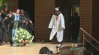 Teen Paralyzed In Shooting Surprises Classmates amp Walks Graduation [upl. by Aleak]