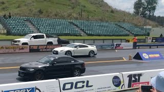 Gtr R35 tuned Audi rs3 and more runs at Meremere drag strip [upl. by Helm]