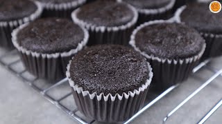 Chocomoist Cupcake  No Dome Moist Chocolate Cupcake Recipe  Mortar and Pastry [upl. by Tomkin]